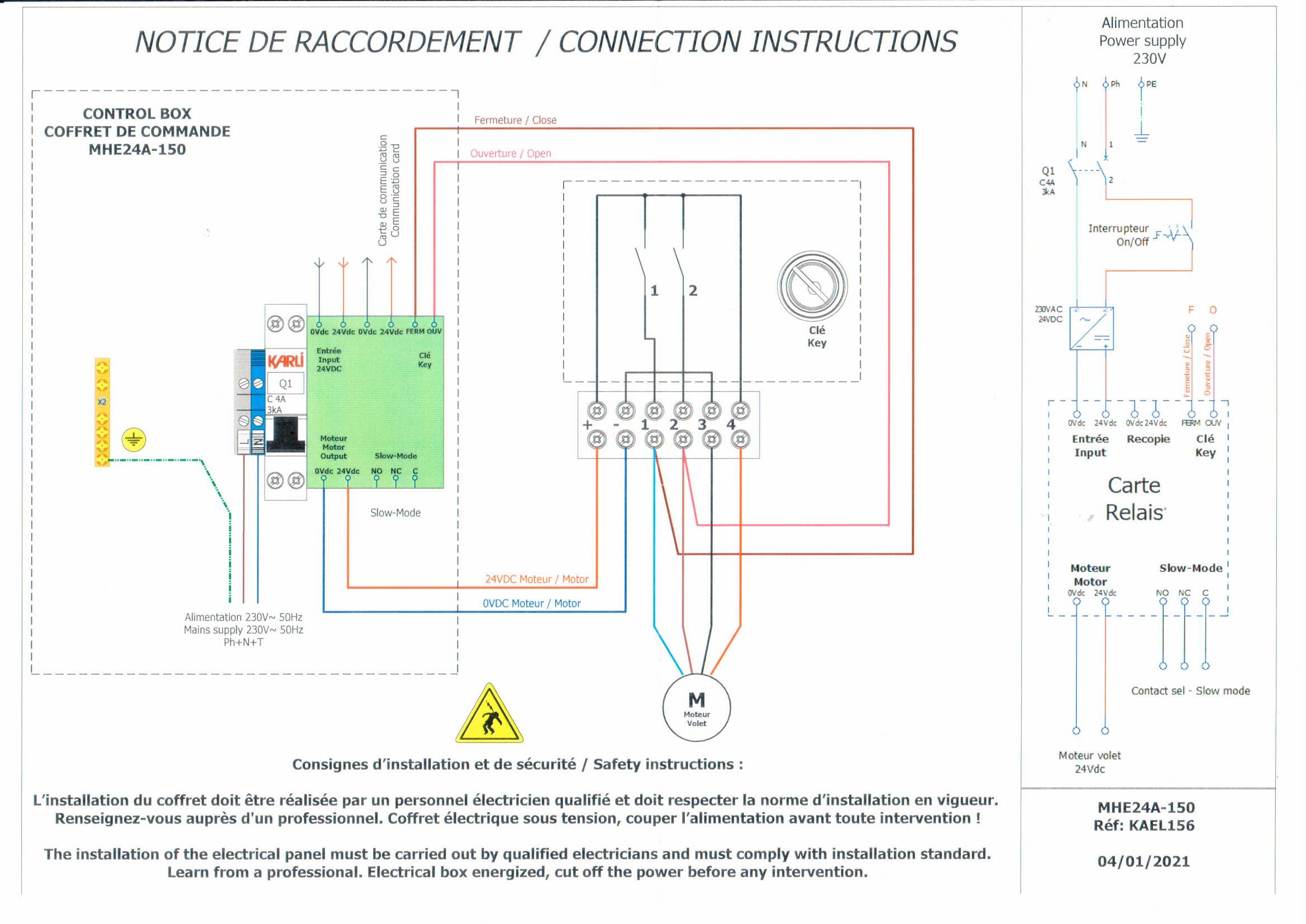 Coffret Lectrique Alimentation V V Mhe A Avec Slow Mode